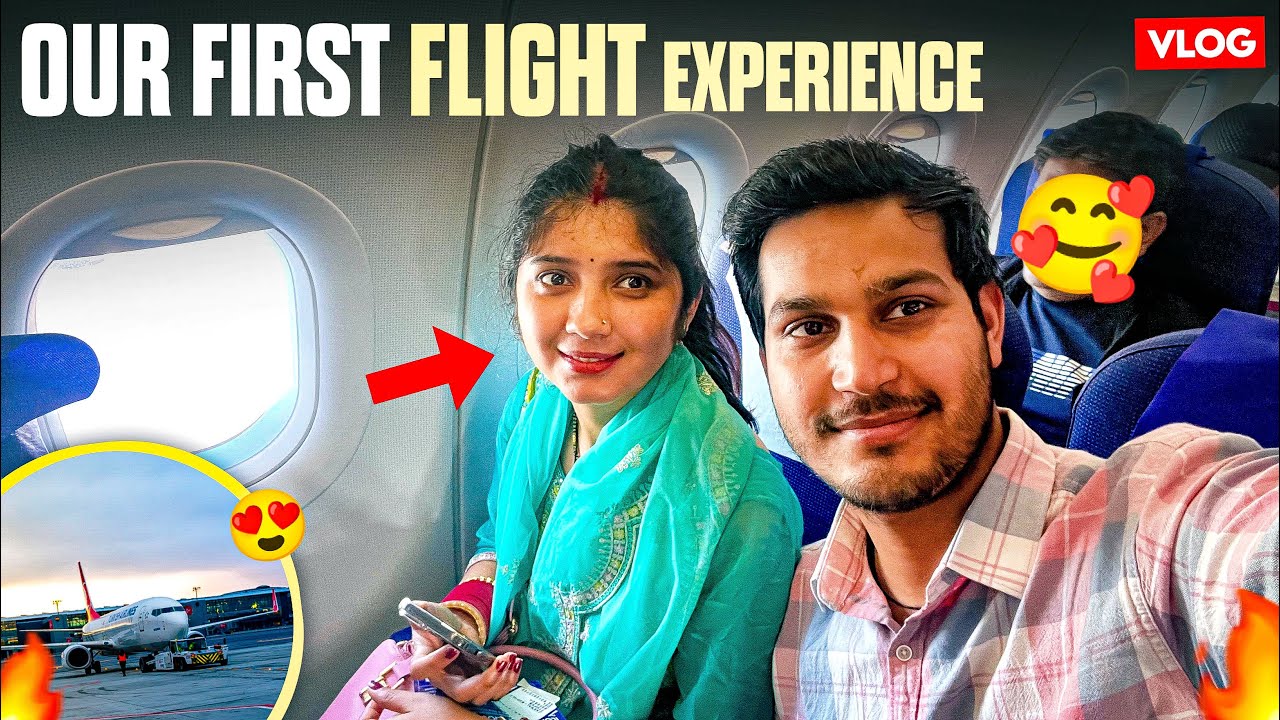 Finally! Rupali ka ye sapna bhi pura kardiya 😍 | Her first flight experience ✈️