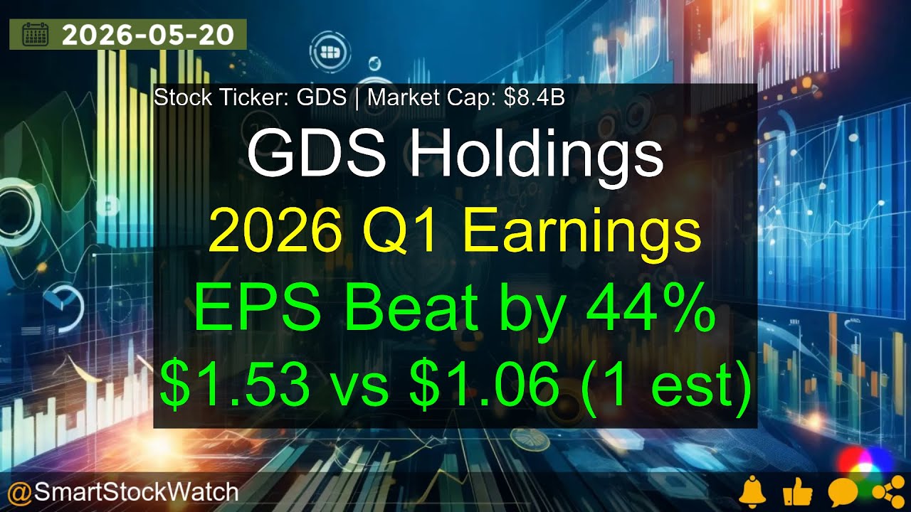 Анализ финансовых результатов GDS Holdings (GDS | 8,4 млрд долларов США) за 1 квартал 2026 года.