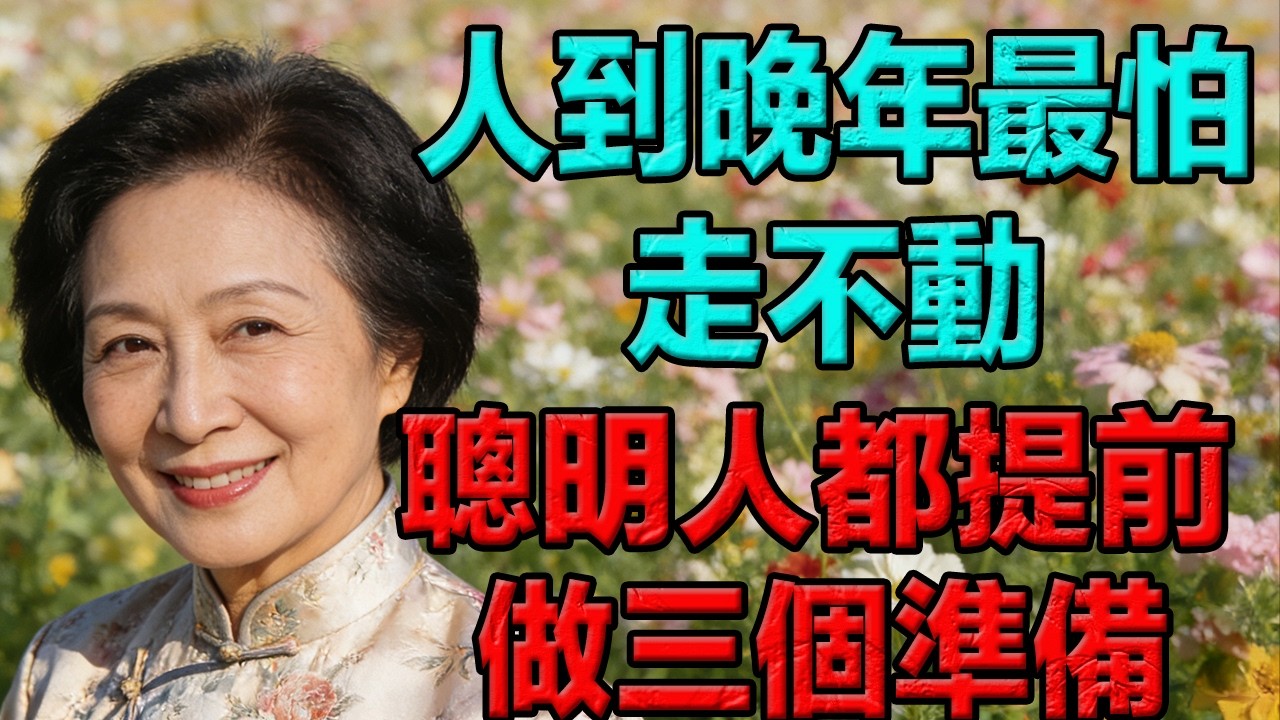 人到晚年最怕走不動，過來人都提前做了這三個準備。   #老年智慧#老年故事#老年情感#老年生活 #修心修行 #傳統文化 #人生感悟 #佛法 #正能量 #禅意生活