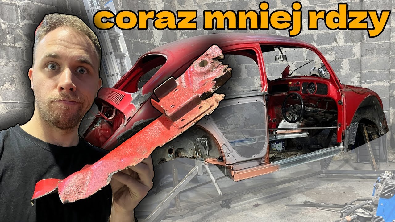 Wymiana wewnętrznych ćwiartek VW Garbus - remont blacharski