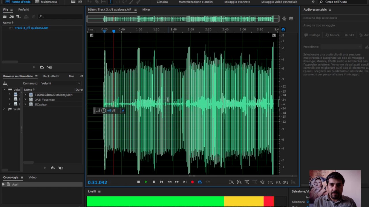 tutorial sulla normalizzazione audio attraverso adobe audition