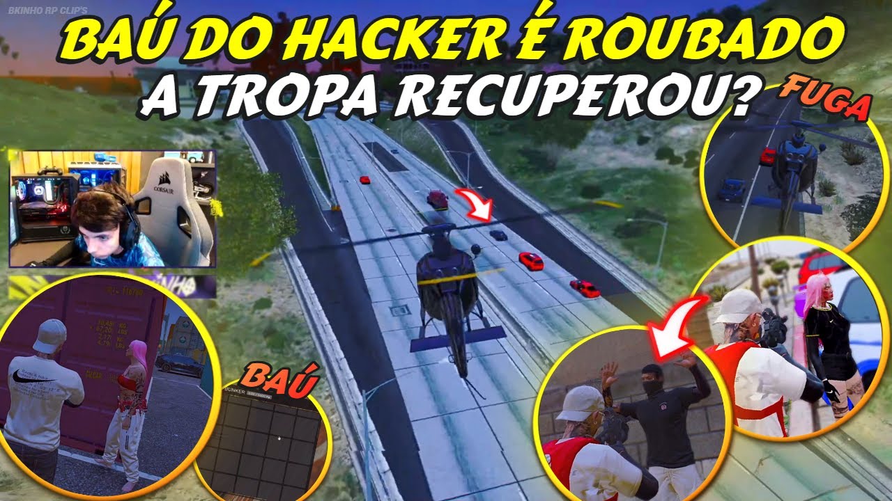 BAÚ DO HACKER É ROUBADO | SAORI PEGOU? TROPA VAI ATRÁS DELA | ERA TESTE? - BKINHO RP CLIP'S