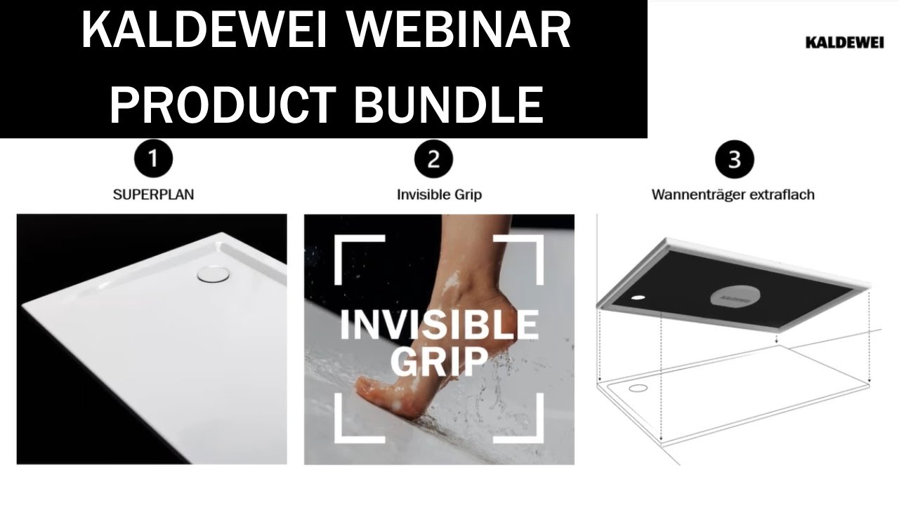 KALDEWEI Product Bundle - Lunch & Learn Webinar #kaldewei #sanitär #installateur #badezimmer #bad