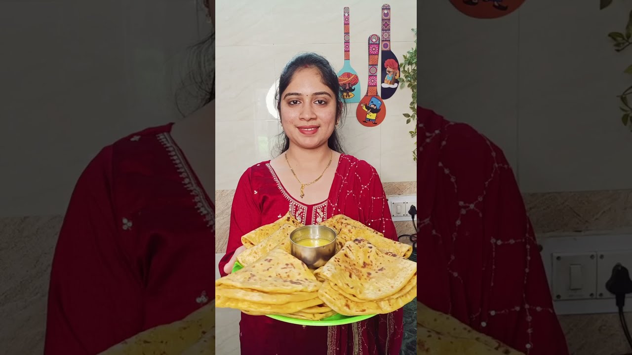 ओठानेही खाऊ शकाल,पीठ भिजवण्याच्या वेगळ्या ट्रिकने 2चमचे तेलात न फाटता,टम्मफुगलेली तेलपोळी।Puranpoli