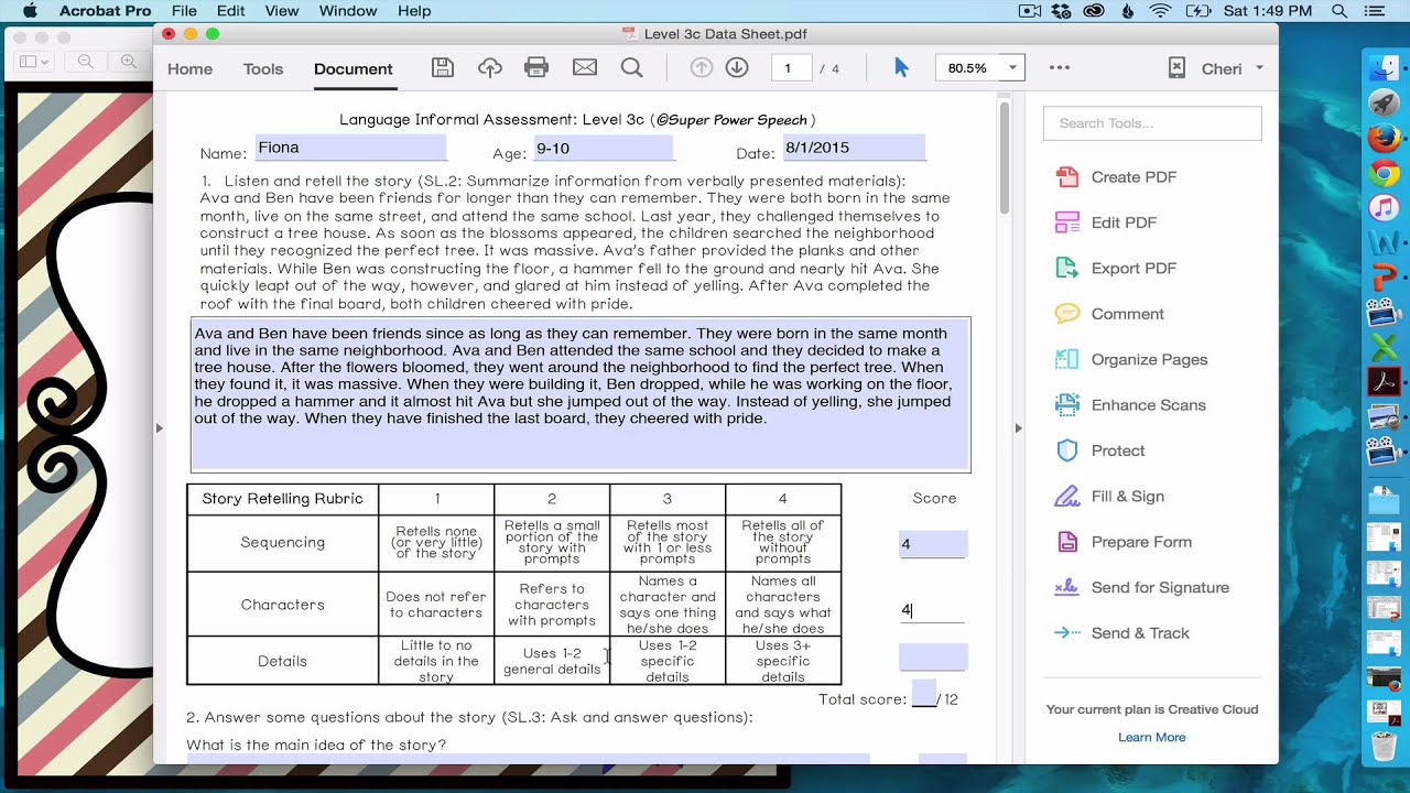 Language Informal Assessment #2
