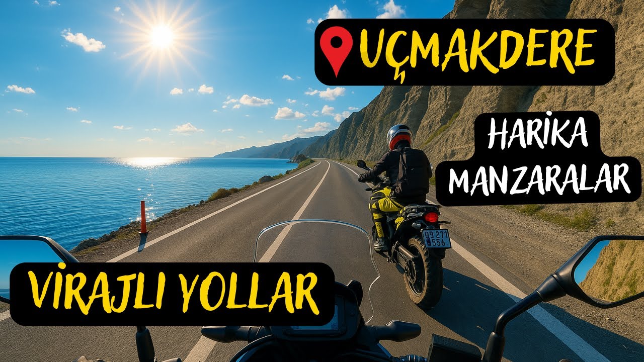 Motosikletle Uçmakdere Virajları | Efsane Manzaralar