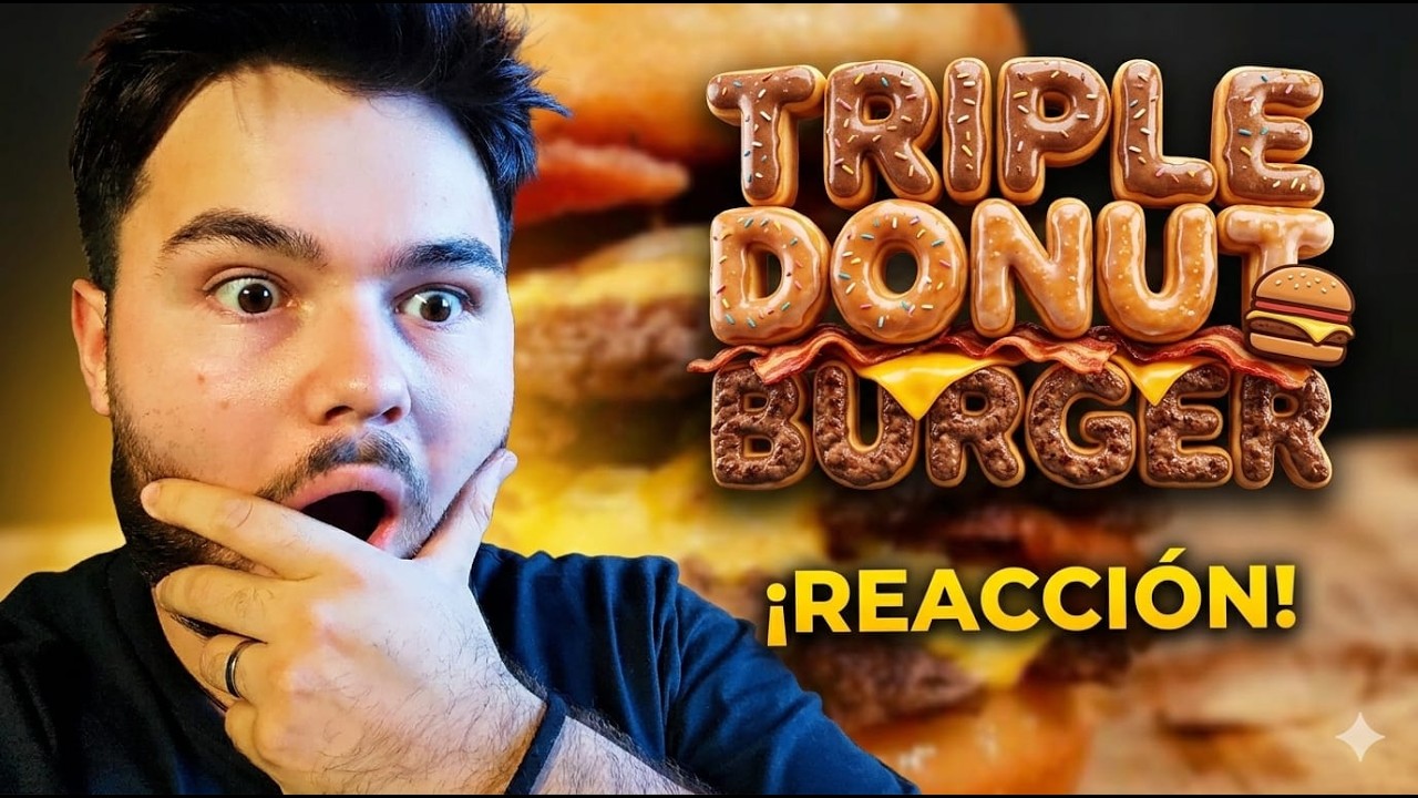 VIDEO REACCION!!! TRIPLE DONUT BURGER?!! // LA CAPITAL