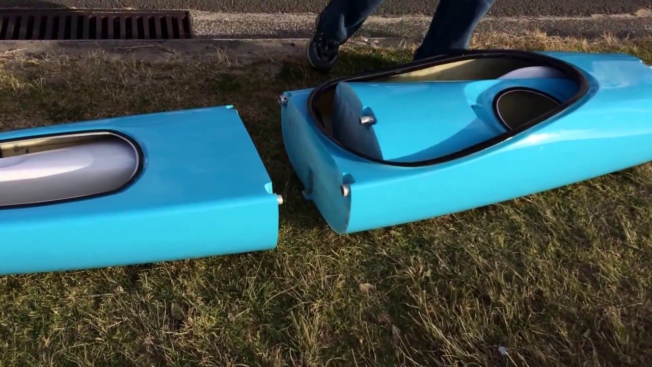 Switchblade Sea Kayak Sectional, Nesting. Modular