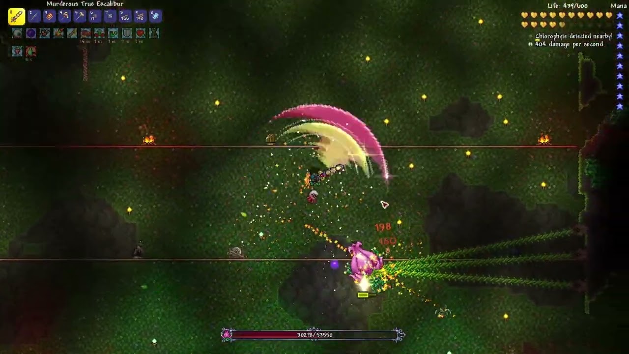 Terraria 1.4.4.9 Defeating Master Mode Plantera With Melee Class