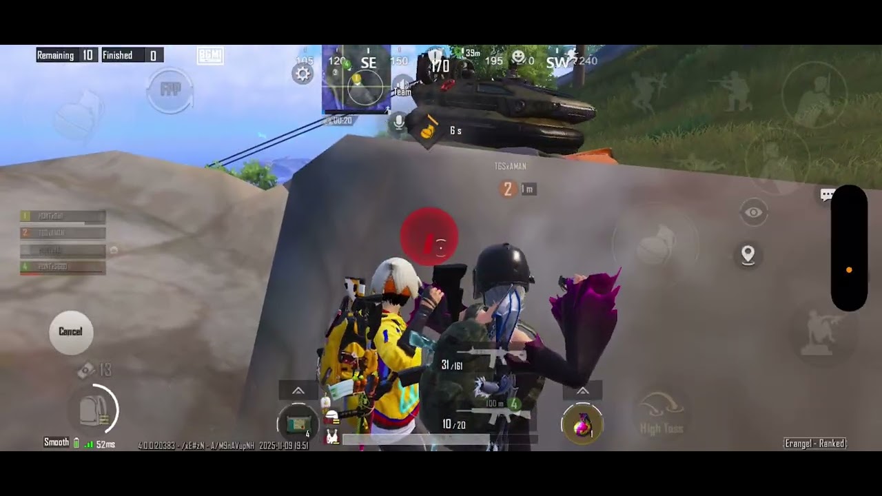 1 Vs 4 squad Clutch 🔥 || Tournament highlights || HUNTxBuLL