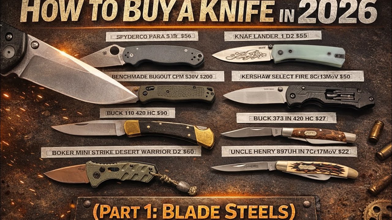 How to buy a knife in 2026 part 1 (Blade Steels)
