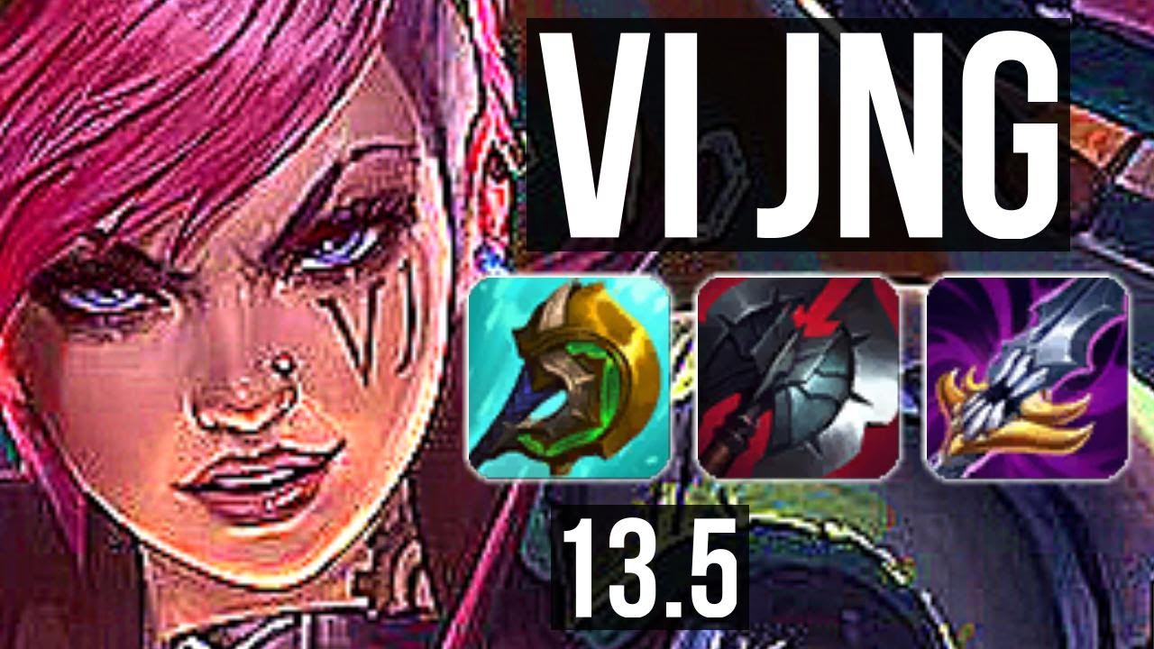 VI vs LEE SIN (JNG) | 15/3/12, 500+ games, Legendary | KR Master | 13.5