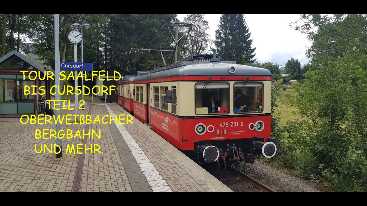 Jens im Einsatz,diesmal Tour Saalfeld bis Cursdorf,Oberweißbacher Bergbahn.