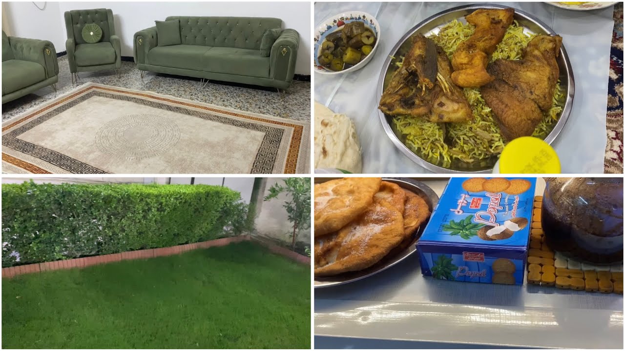تنظيفات العيد ☺️وعصرونية وباقي الفديو يم اهلي كلشي صورتلكم العشة مطبك سمج 😋🐟مشاهدة ممتعة 🌹