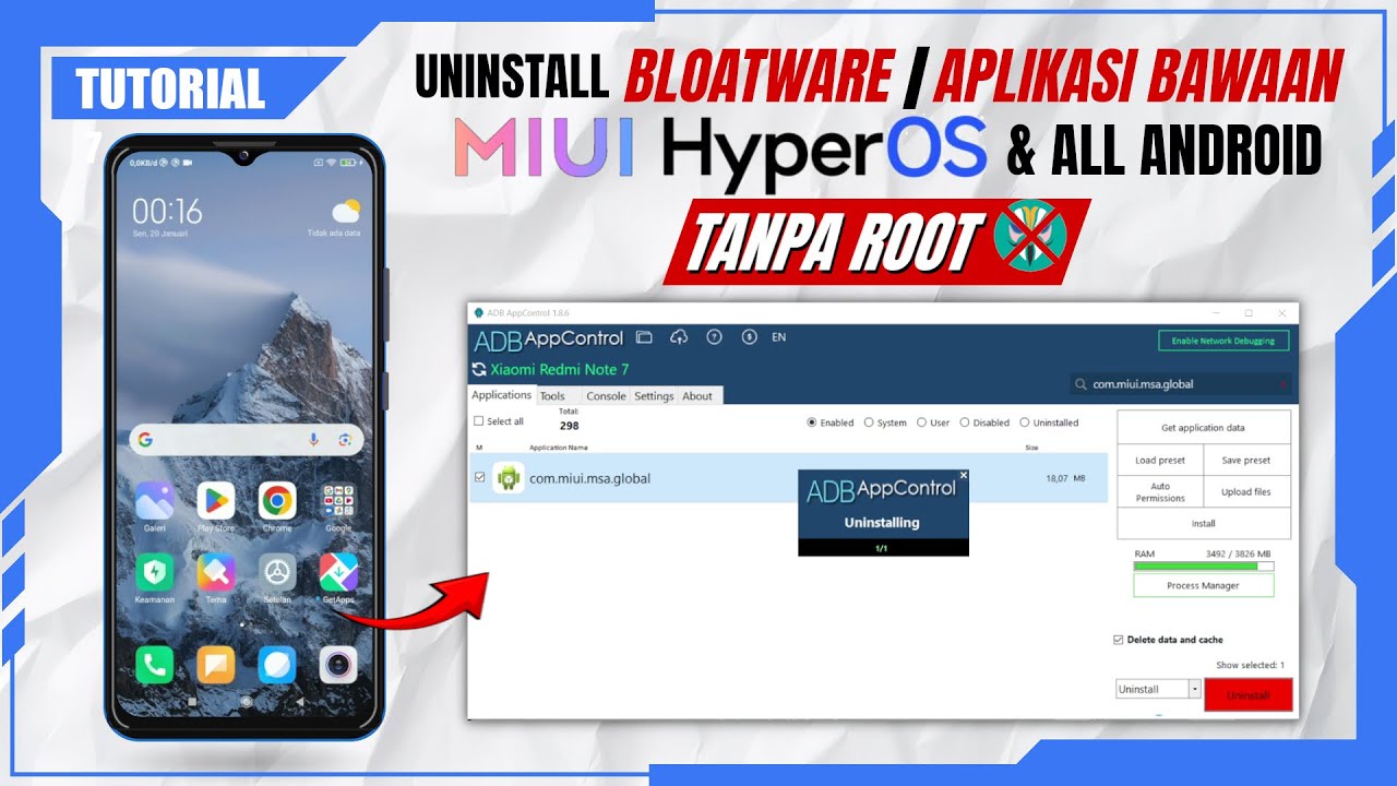 [TUTORIAL] REMOVE XIAOMI BLOATWARE [MIUI & HYPER OS] WITHOUT ROOT | ADB AppControl 2025
