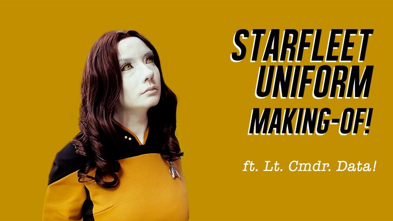 Making a Starfleet Uniform (TNG) ft. Data Cosplay