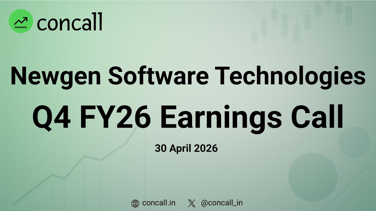 Newgen Software Technologies Q4 FY26 Earnings Conference Call | Concall.in