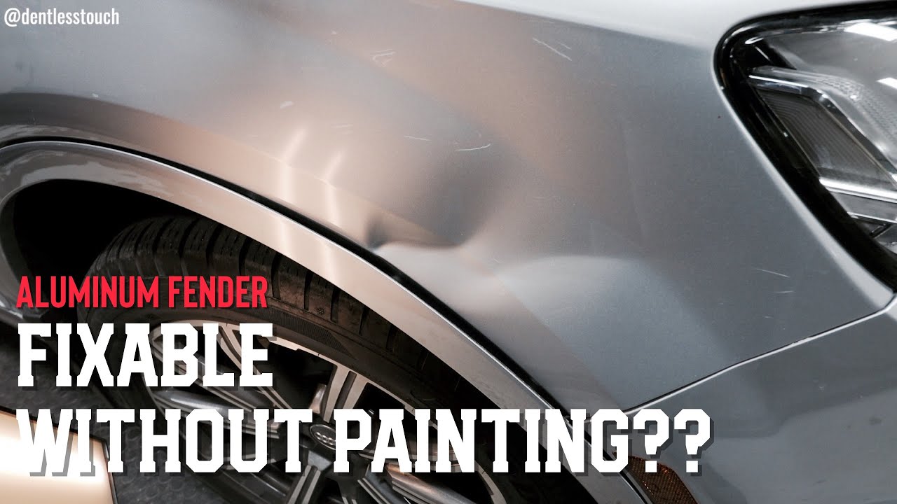 Audi Q7 Aluminum Fender Paintless Dent Repair | Dentless Touch