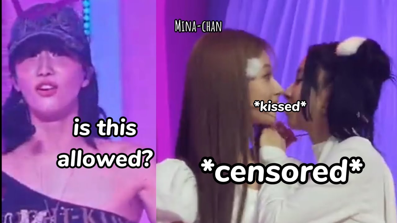 twice’s kissing game went *spicy* 🥵