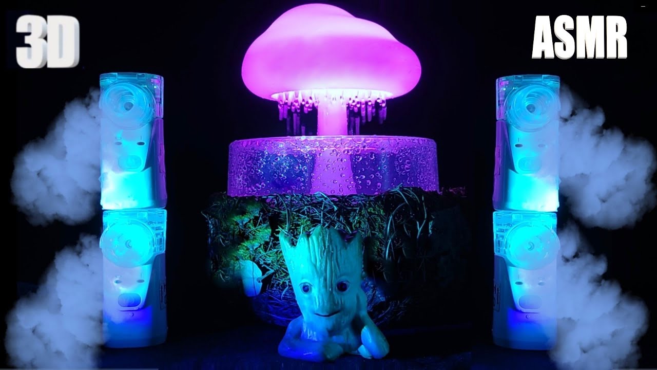 🌧️АСМР: 3D-аэрозоль с четырьмя распылителями и Удивительный дождь для сна🌧️