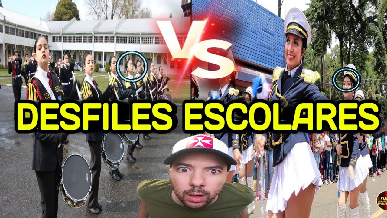 ESPAÑOL REACCIONA A DESFILE ESCOLAR CHILE VS EL SALVADOR *DIFERENCIAS*