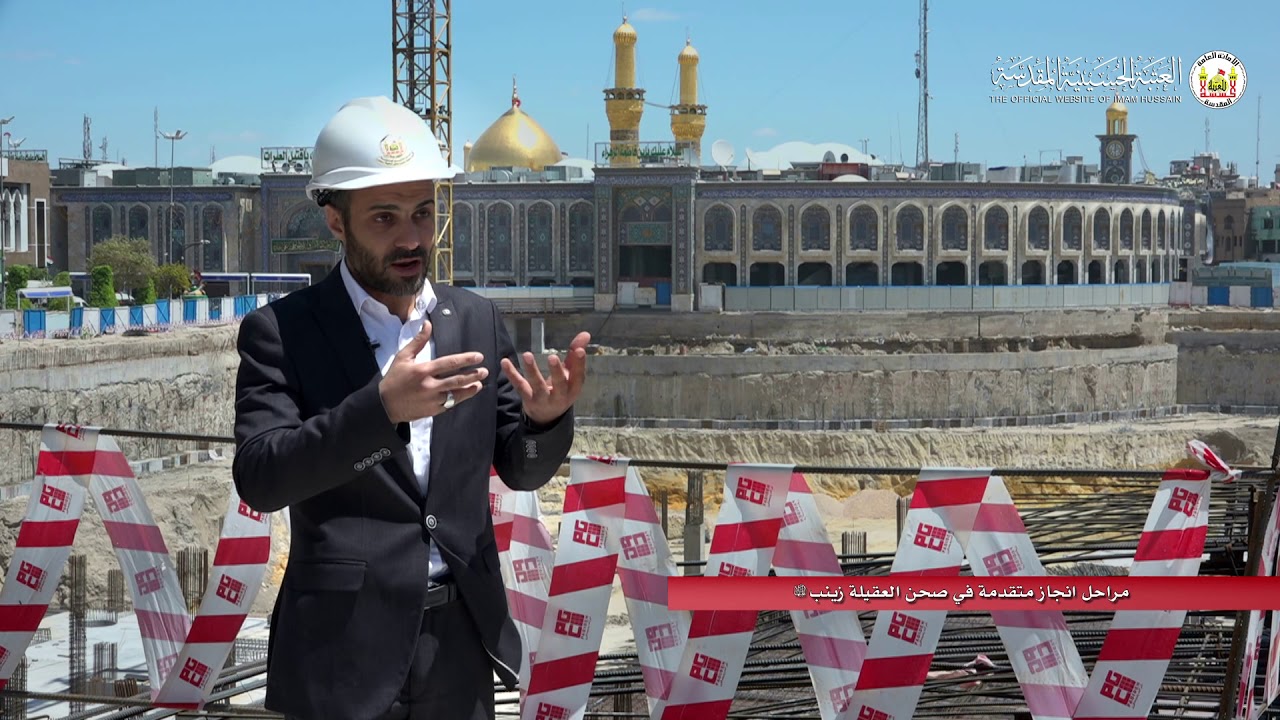 صحن وانفاق كبيرة بجوار مرقد الامام الحسين عليه السلام