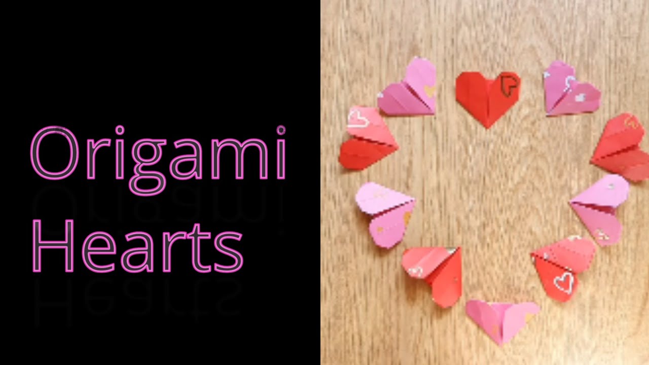 How to Make Origami Hearts /Amis Stitches & Crafts/ Easy DIY hearts