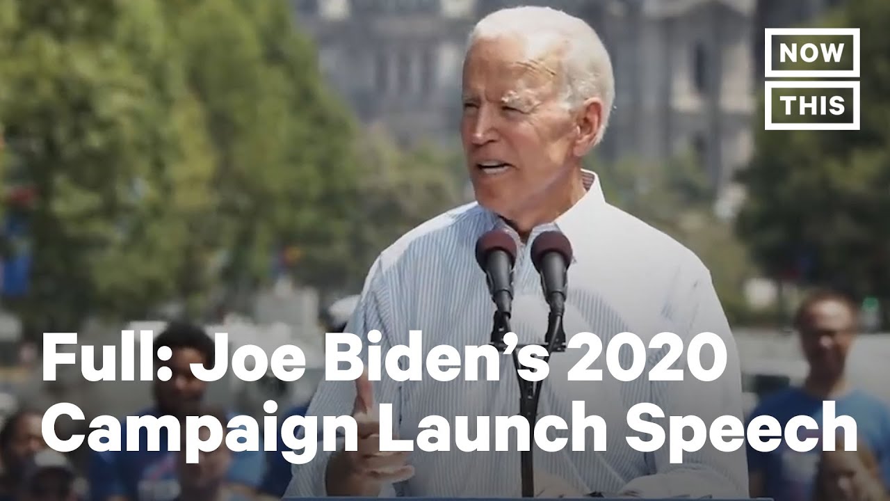Listen to Joe Biden's Launch Speech | NowThis