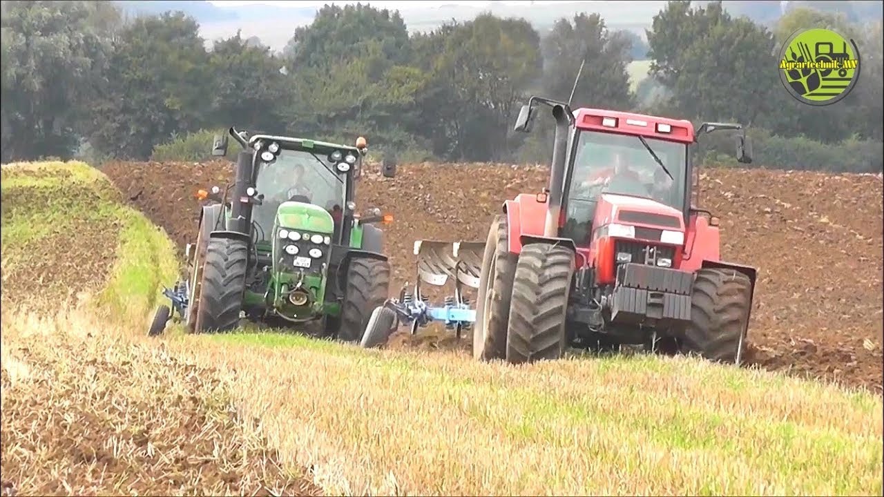 Bodenbearbeitung • Tillage • Pflügen • Ploughing • 2x Case Magnum Pro • John Deere • Lemken