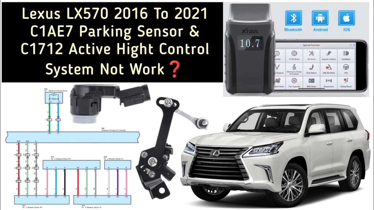 Lexus Lx570#C1AE7#C1712#ParkingSensor#ActiveHightControl System Not Work#HowToDiagnoseFault Easily✅