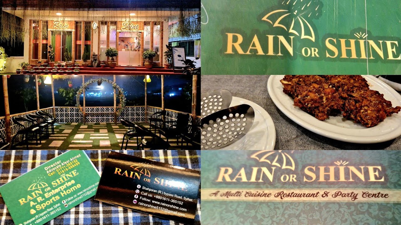 Rain and Shine restaurant - party centre -  resort tour in Sylhet Bangladesh