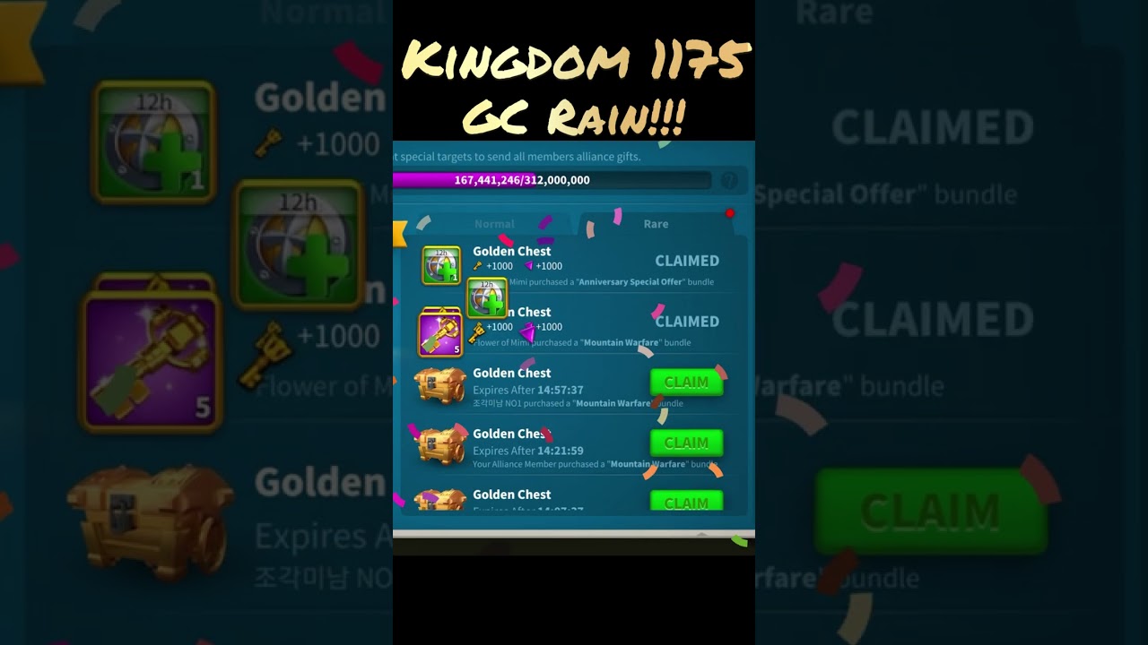 Gold Chest Rain! Kingdom 1175 SSEM & MIMI
