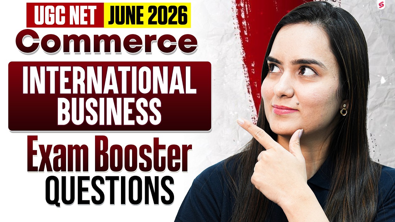UGC NET Commerce Classes 2026 | International Business UGC NET Commerce By Niharika Mam