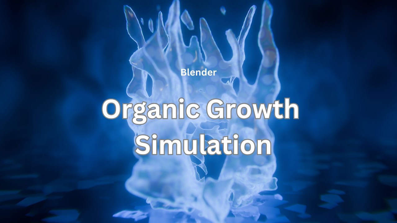 Blender 5.0 to make the SDF growth effect by particle spawn simulation