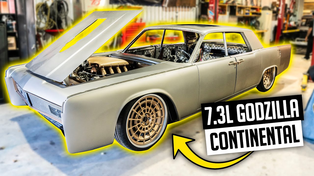 7.3L Godzilla Swap Continental Assembly + Twin Turbo LS Continental Metal Work! -  LS Lincoln Ep. 4
