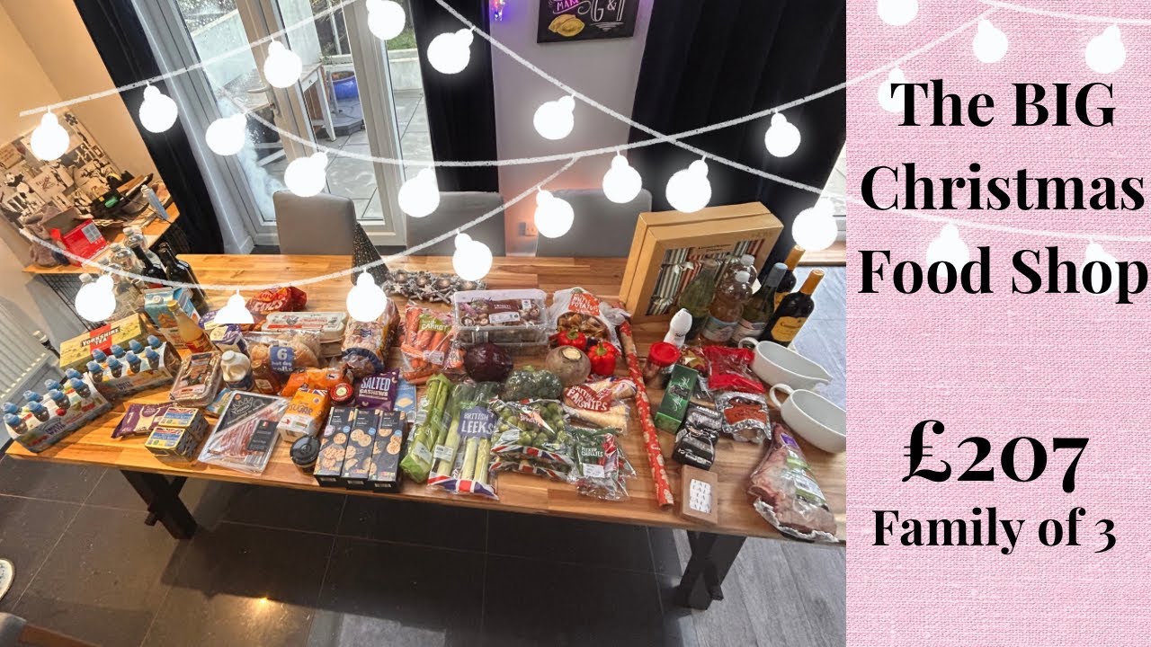 The BIG Christmas Food Shop - Aldi and Sainsbury’s Food Shop Haul
