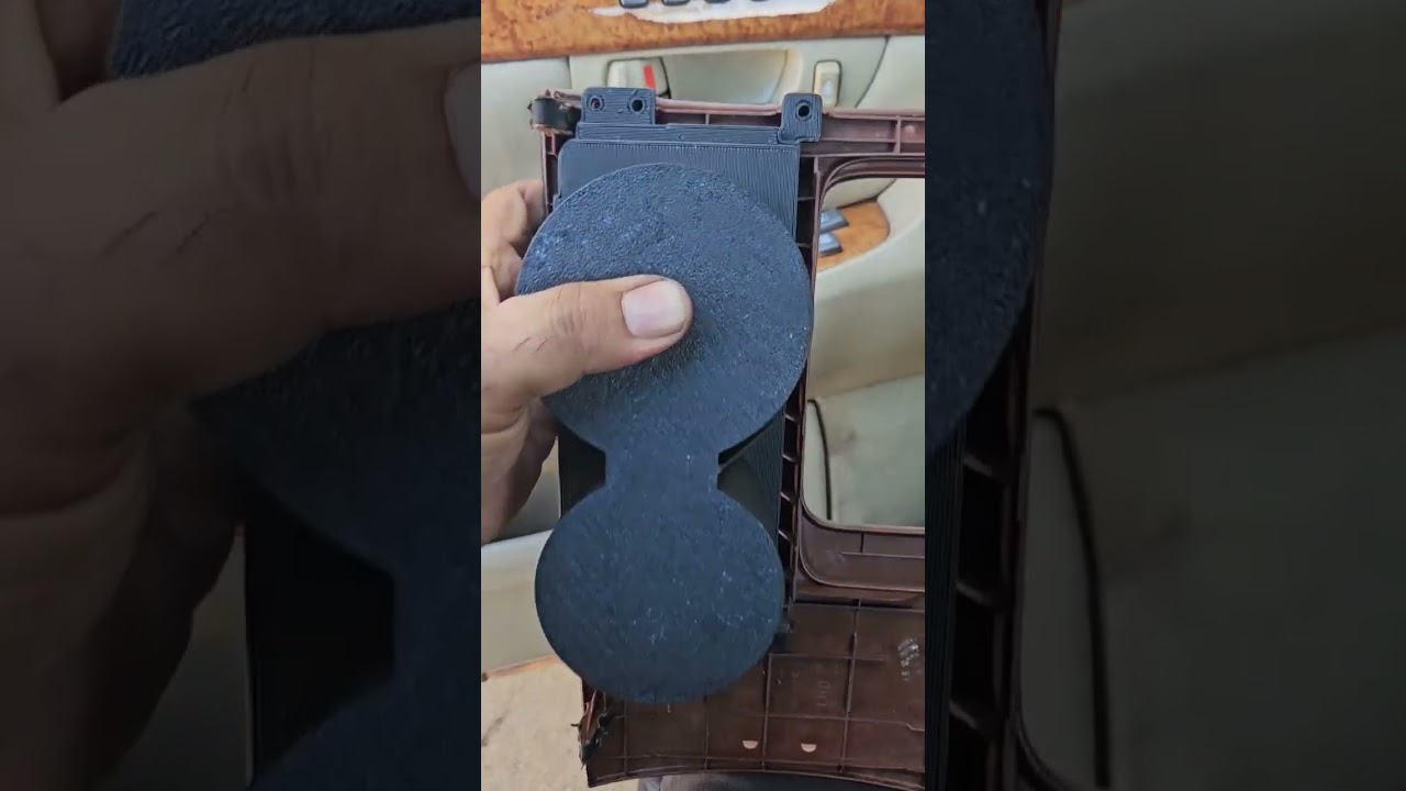 turning the ashtray in a #lexus #ls430 into a usable cupholder. #3dprinting @Creality3D K2