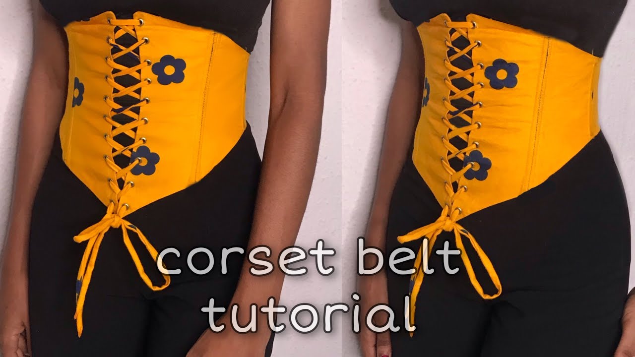 Corset belt tutorial | underbust corset |