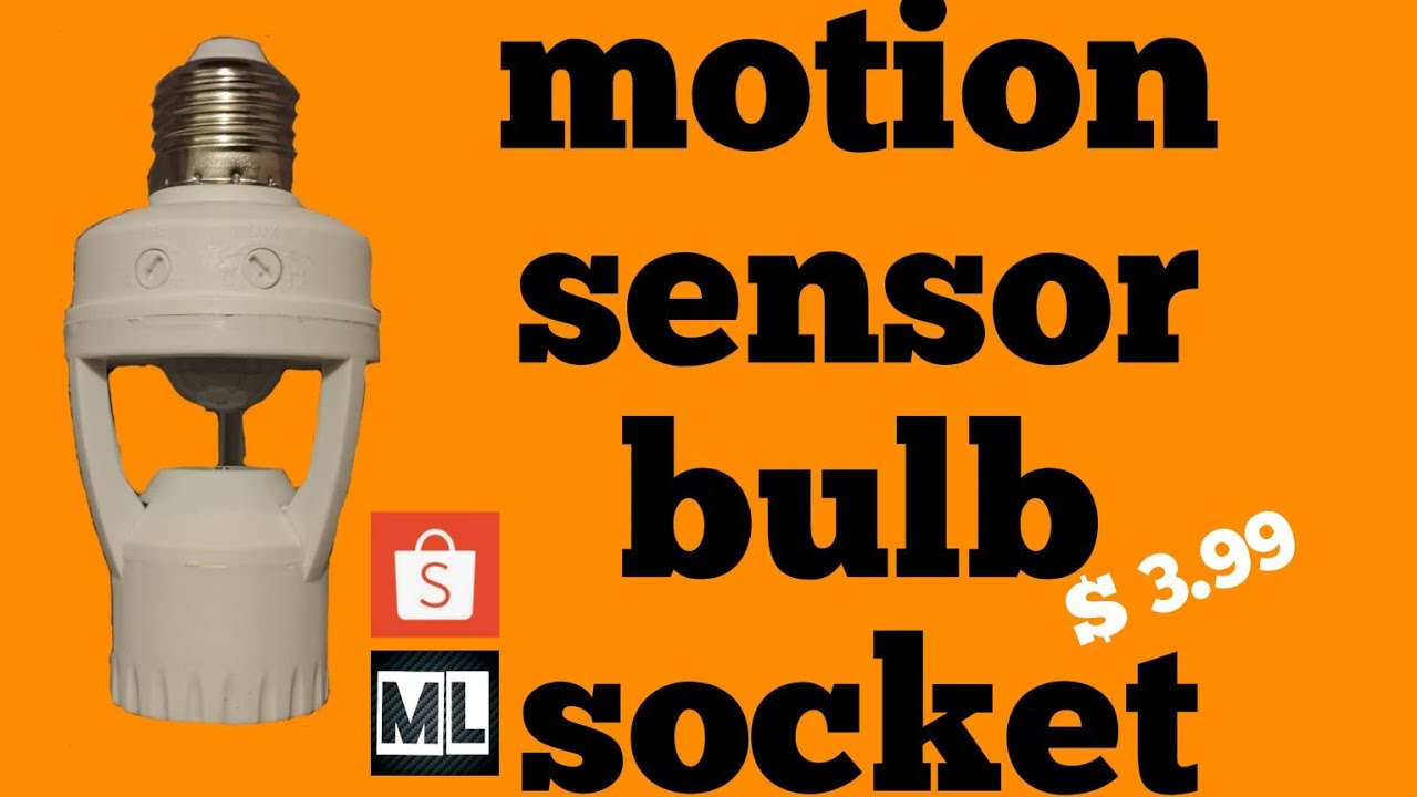 unboxing: motion sensor light socket || Shopee haul  #motionsensor