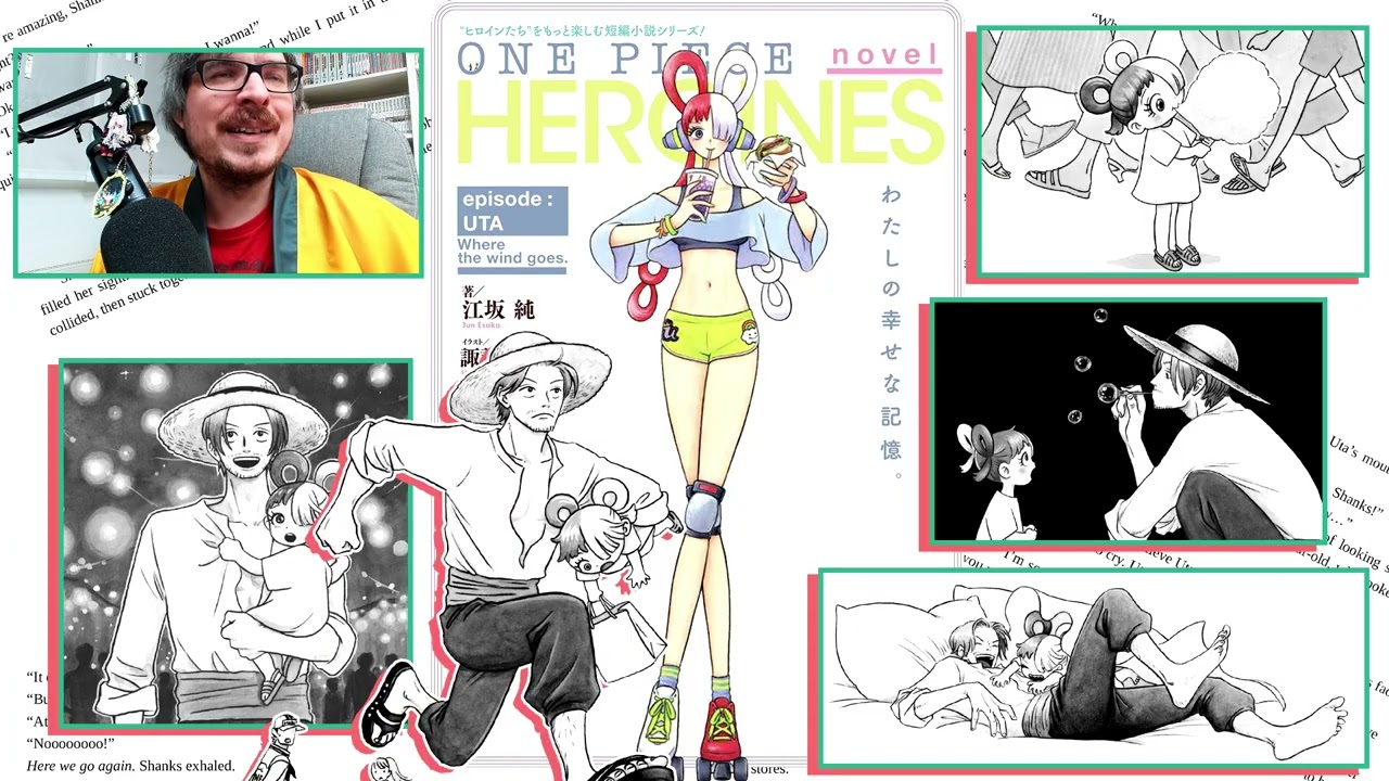 Роман по One Piece: Героини ┃ Обзор главы ┃ Папа Шанкс и его маленькая дочь Ута