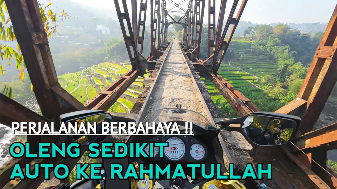 jalan alternatif SOREANG ke CIWIDEY | melintasi JEMBATAN KERETA API rancagoong