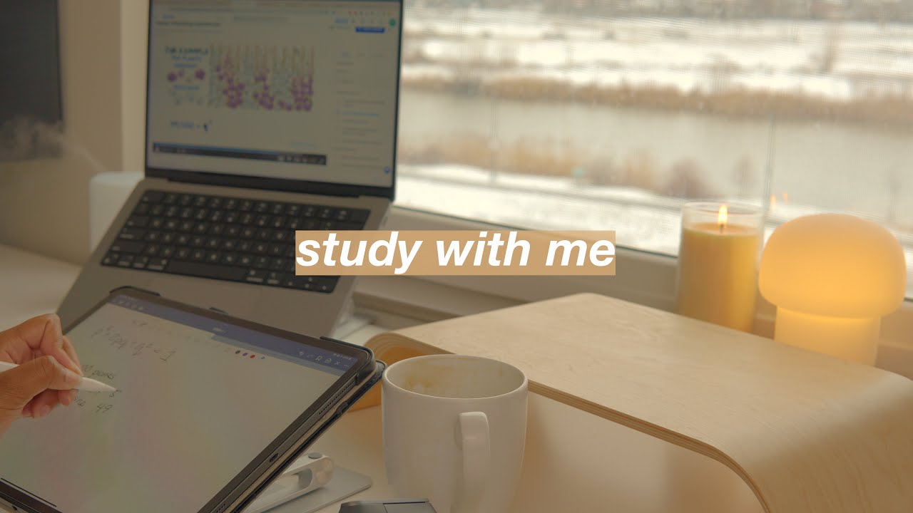2 hour study with me | lofi beats & gentle rain | 50-10 pomodoro