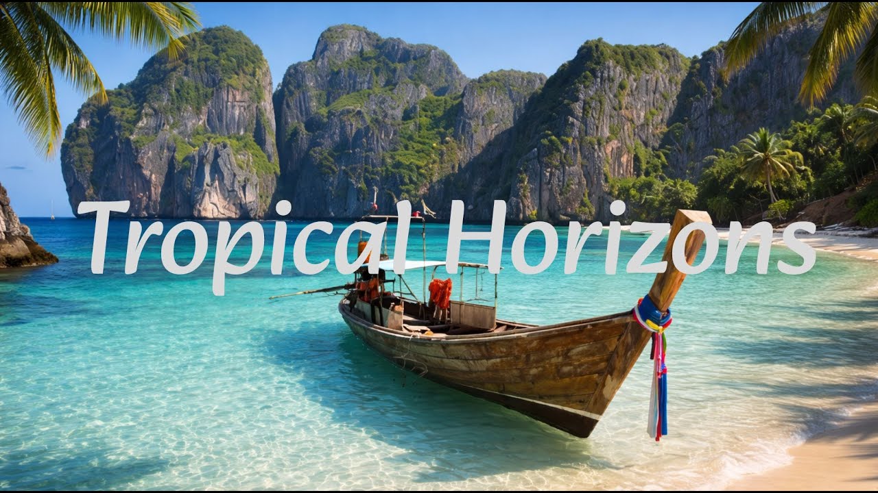 Tropical Horizons 🌴 Calm Focus Music for Deep Work, Study & Productivity (2 Hours)