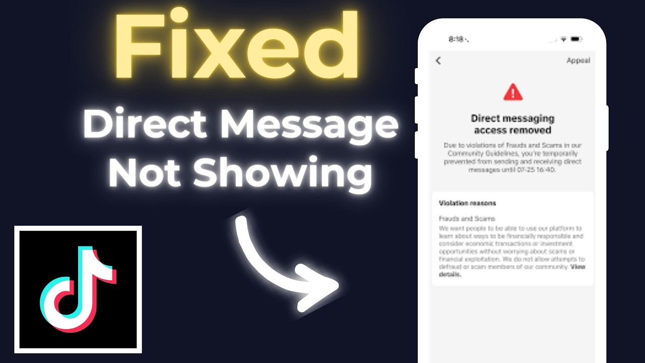 Direct Message Not Showing In TikTok - Fixed