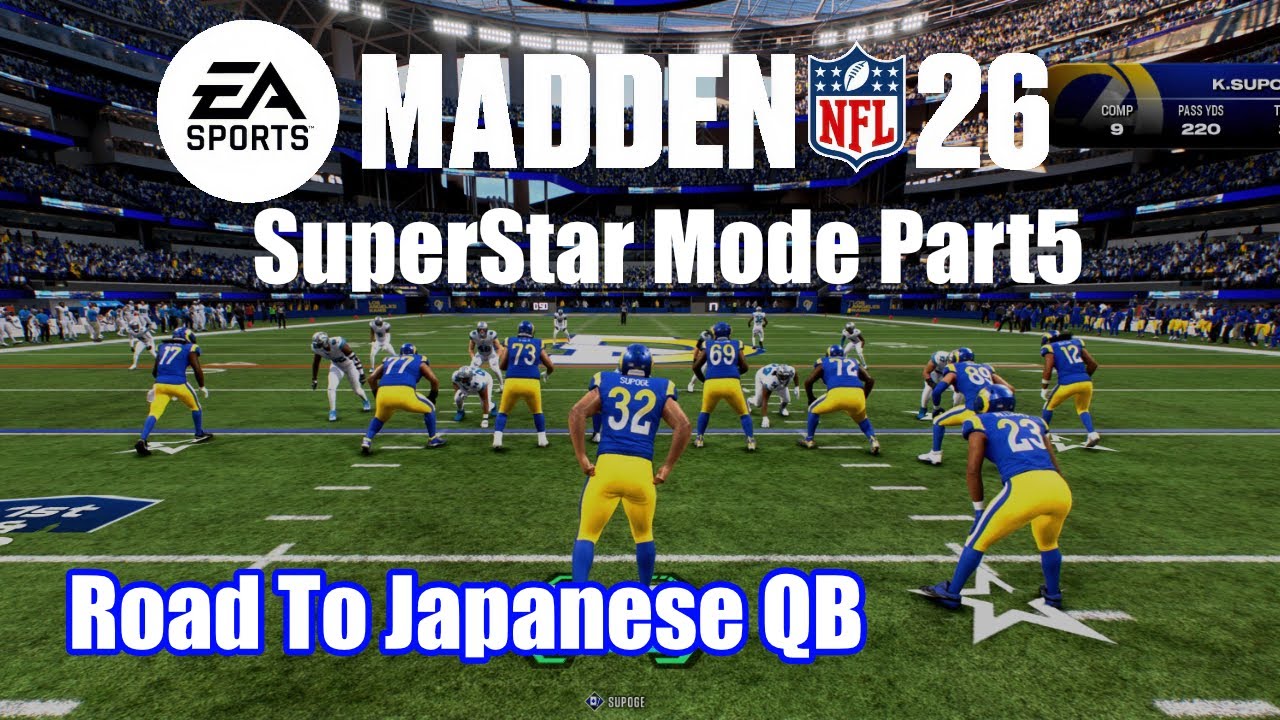 【MaddenNFL26】 SuperStar Mode Part5｜渾身のパスで試合の流れを変えれるのか！？Japanese QB's Road to the NFL!!