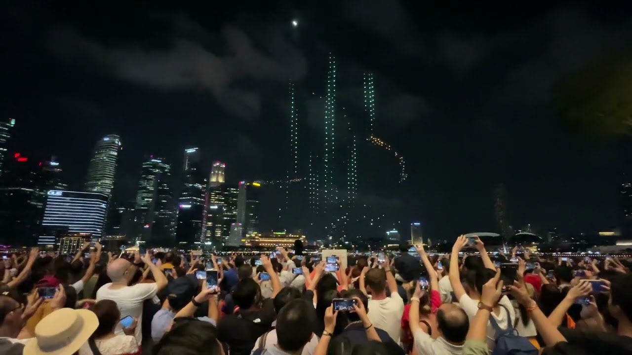 2024 Chinese New Year dragon drone show @MBS (15 February)