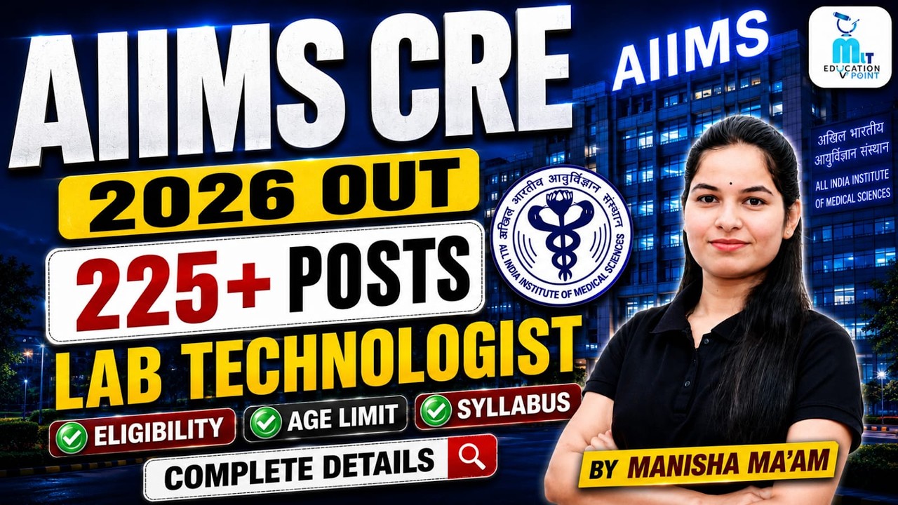 AIIMS CRE New Vacancy 2026 | AIIMS CRE 5 Vacancy 2026 Notification OUT 🔥 | Manisha Ma'am