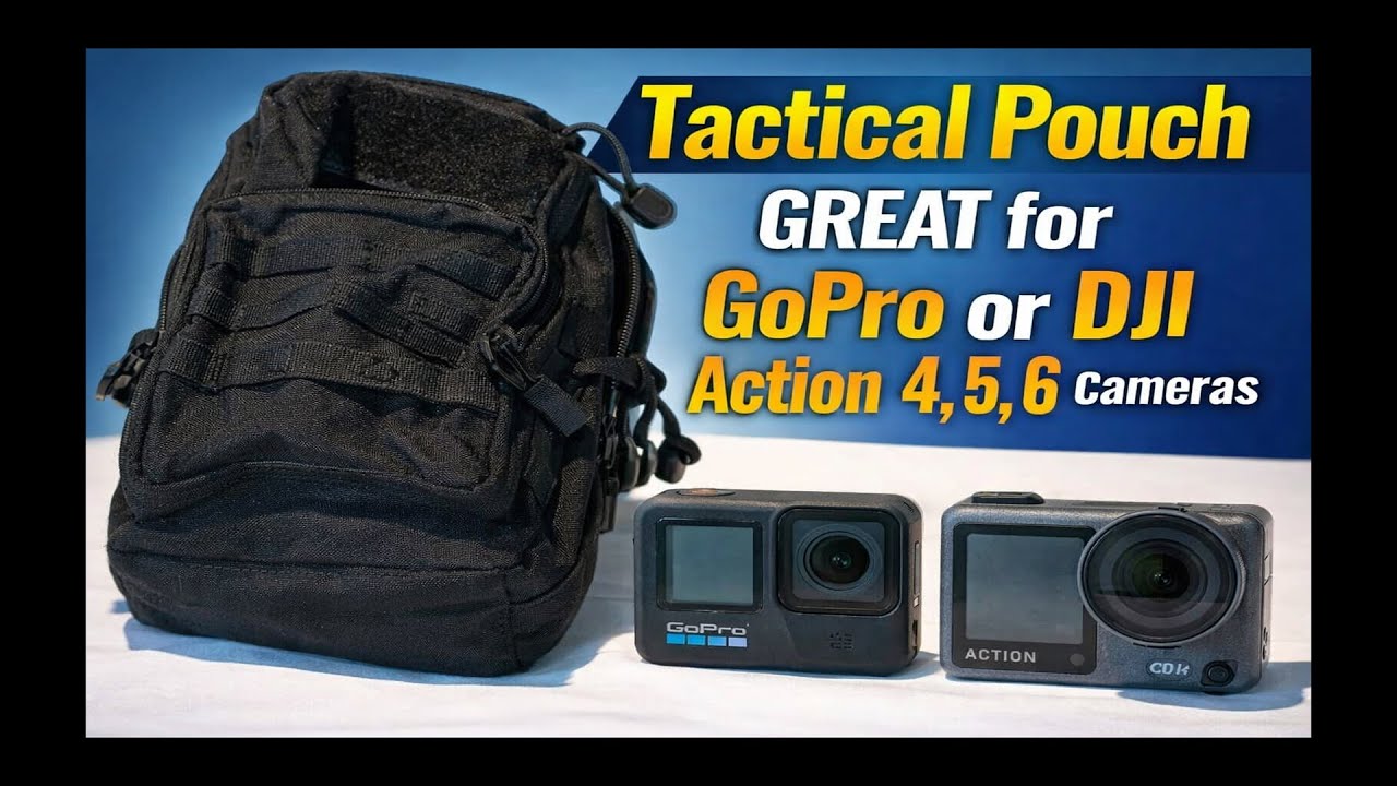 Стильный тактический чехол, идеально подходящий для аксессуаров GoPro или DJI Action 6.