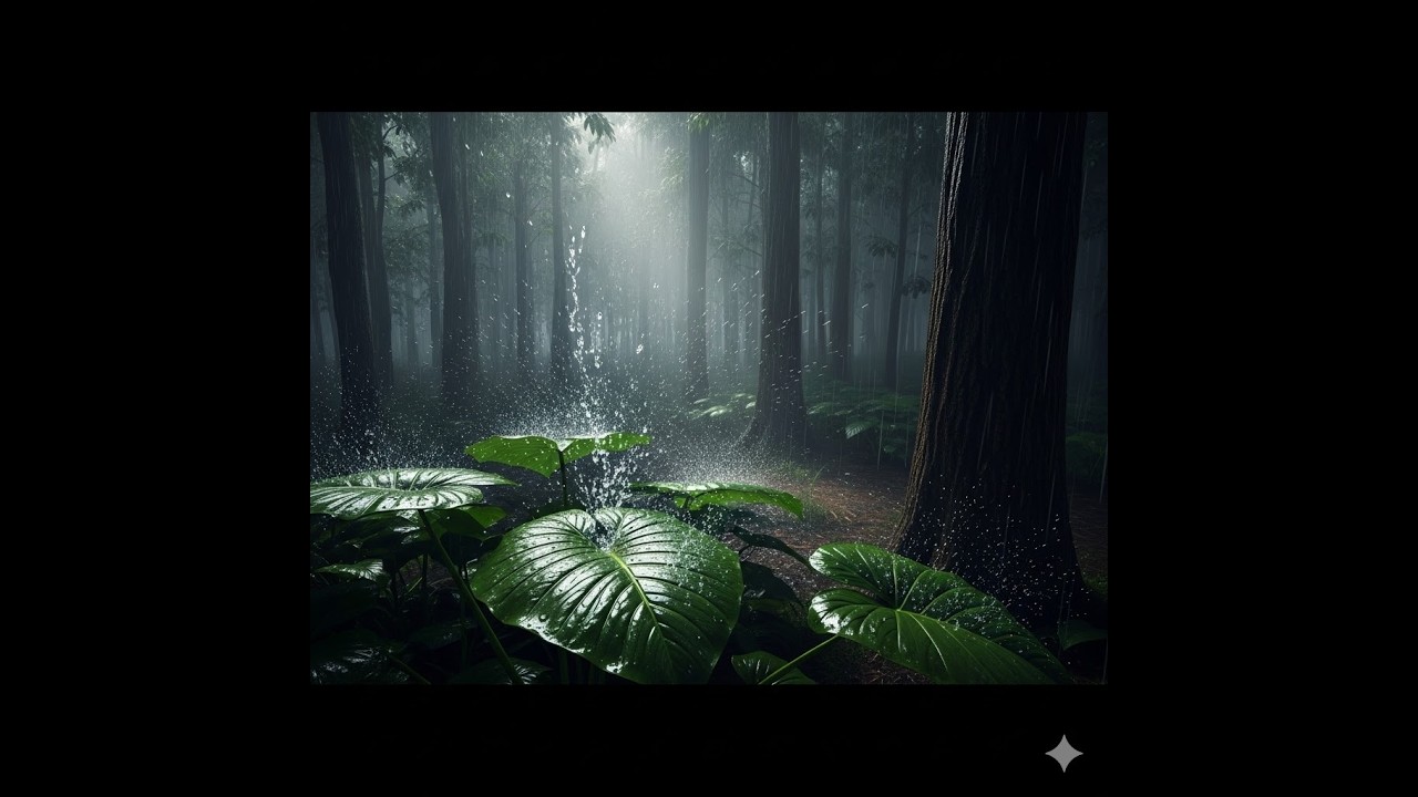 Lluvia en el Bosque para Estudiar o Dormir | Sonido de Lluvia Natural | Rain Relax Sleep