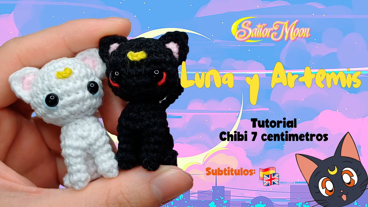 Gatito 5 centimetros! luna amigurumi(free pattern) english subtitles
